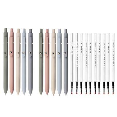 ZENNYTH Retractable Gel Pen Set 0.42Mm Writing Gel Ink Pens Black Anti-Fatigue School Stationery Office Pen