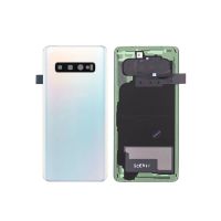 ฝาหลังแบตเตอรี่สำหรับ Samsung Galaxy S10 5G G977 6.7 "ตัวเคสกระจกแผงด้านหลังพร้อมสติกเกอร์กาวเลนส์กล้องถ่ายรูป LHG3765ชิ้นส่วนอะไหล่