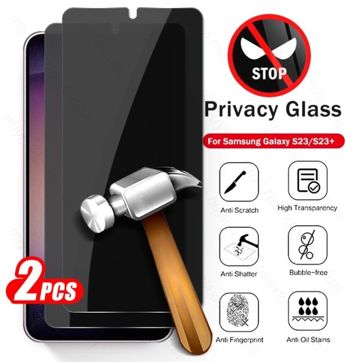 2PCS Privacy Tempered Glass For Samsung Galaxy S23 Samung Sumsung S 23 ...