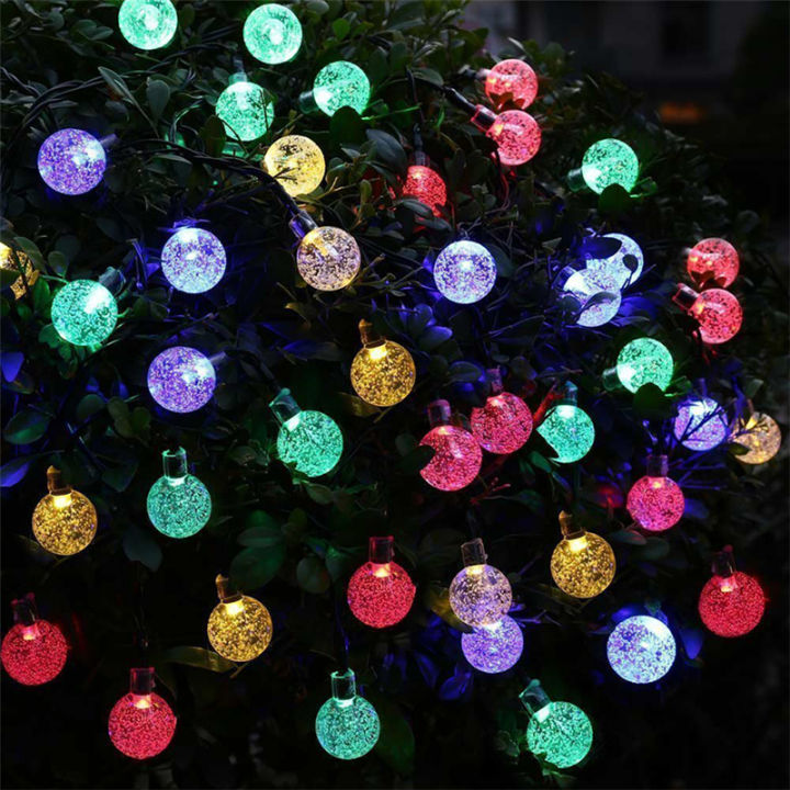 new-203050-led-crystal-ball-solar-lamp-power-string-fairy-lights-garlands-garden-christmas-decoration-for-outdoors