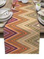 Corinada Ethnic Style Table Runner Zigzag Stripes Abstract Cabinet Coffee Cover Cloth Holiday Party Hotel Color Decor