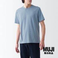 มูจิ เสื้อยืคอกลมผ้าเจอร์ซีย์แขนสั้น ผู้ชาย - MUJI Jersey Short Sleeve T-Shirt