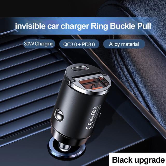 hot-remax-30w-car-charger-usb-c-fast-charging-qc4-0-3-0-scp-afc-mtk-pd-type-c-quick-truck-mini-adapter-สำหรับ-iphone-samsung-huawei