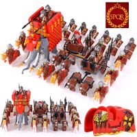 Middle Ages Roman Empire Spartan Crusader Mini Medieval Soldier Figures Model Building Blocks Bricks Toys Gift For Children