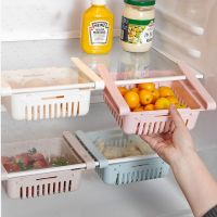 ☢ Kitchen Storage Rack Organizer Refrigerator Basket Shelf Box Holder Food Storage Container Kitchen Accessories Fridge Organizer