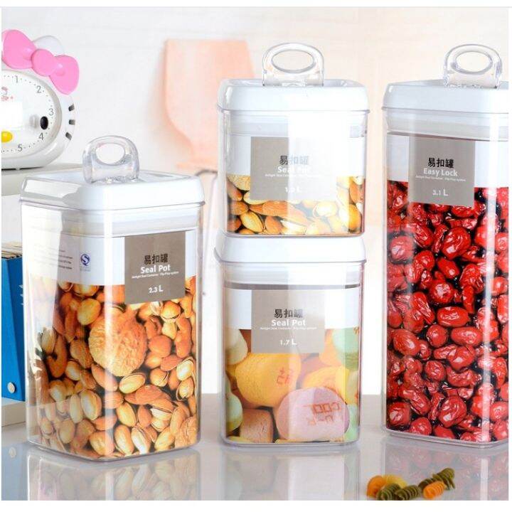 Acrylic LARGE Square Food Canisters (Sold per Piece). Lazada PH