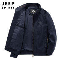 JEEP SPIRIT เสื้อแจ็คเก็ตผู้ชาย Oversize ใหม่ผ้าฝ้ายหลายกระเป๋า Workwear Coat Oversize หลวม Casual Coat