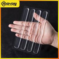 2/4/5PCS Silicone Perforation-free Handle Strip Furniture Wall Protection Transparent Invisible Anti-collision Strip Non-marking Decorative Door Stops