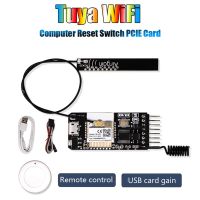 Tuya Computer Power Reset Switch PCIE Card WiFi+Antenna+Sticker for Desktop Computer APP Control for Google Home,