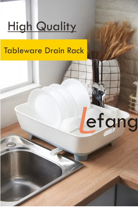 Lefang Kitchen Dish Drying Rack with Drain Board, and Detachable Dish Draining Board Kitchen Storage Dish Rack | Lazada