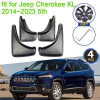 สำหรับ Jeep Cherokee KL 2014 2015 2016 2017 2018 2019 2020 2021 2022 2023 5th Mud Flaps Mudguards Splash Guards Fender Flare อะไหล่