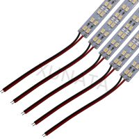 5630 Double Row LED Hard Bar Light Aluminium Rigid Strip Cool White 50cm 72LEDs 12V LED Light Lamp 5PCS