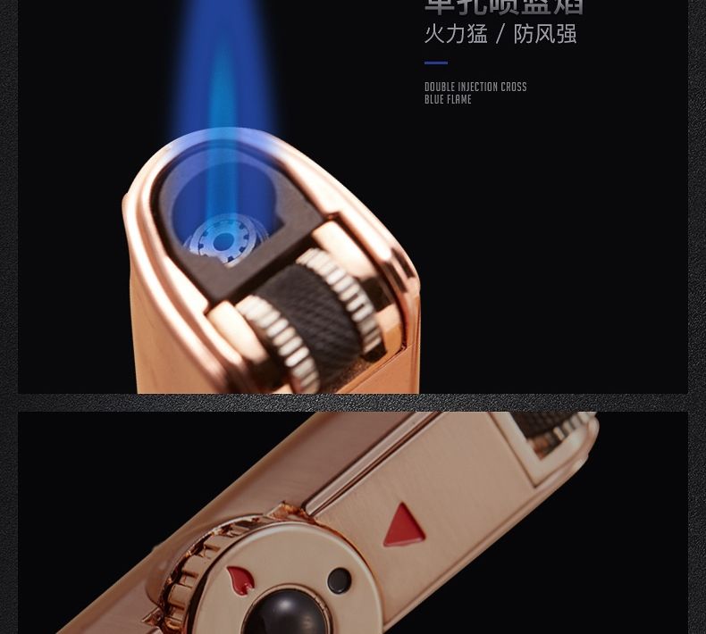 Jobon Powerful Turbo Gas Lighter Metal Windproof Flint Torch Ignition ...