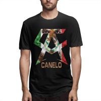 Mens Casual Canelo Alvarez Tee Shirt Short Sleeve O-Neck Cotton T-Shirt Sports Tops for Teens Plus Size Tshirts