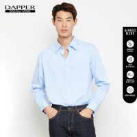 DAPPER เสื้อเชิ้ตแขนยาว BAMBOO BLEND ทรง Smart-Fit สีฟ้า