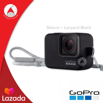 GoPro Sleeve + Lanyard (Black) For Action Camera (GO-ACSST-001) เคสกันกระแทก สำหรับ กล้องแอคชั่น กล้องติดหมวก กล้องถ่ายวีดีโอ โกโปร