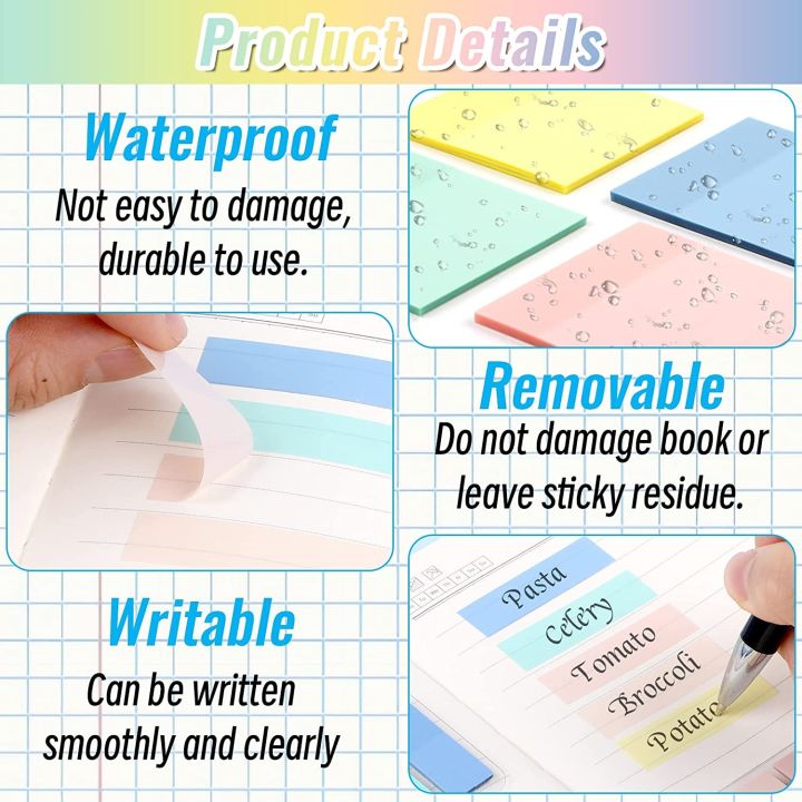 ๑-50-sheets-transparent-posted-it-sticky-note-tabs-page-pads-posits-to-do-list-papeleria-journal-school-stationery-office-supplies