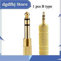 Dgdfhj Shop 2pcs 3.5mm Male to 6.5mm Female Jack Stereo Headphone Audio Adapter Home Connectors Adapter Microphone Audio Adapter