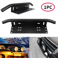 Universal License Plate Frame Off Road Accessories Frame For Car Number Light Bar Mount Bumper Holder Bracket For SUV Truck