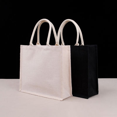 Handbag Burlap Tote Bag Shopping Bag Shoulder Bag Large Capacity Tote Bag Tote Bag Bag Simple Shopping Bag