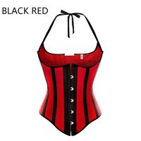 Caudatus y Black and Red Corsets And Bustiers Stripe Underbust Corset Bustier Basque Corsets korsett for Women y Lingerie