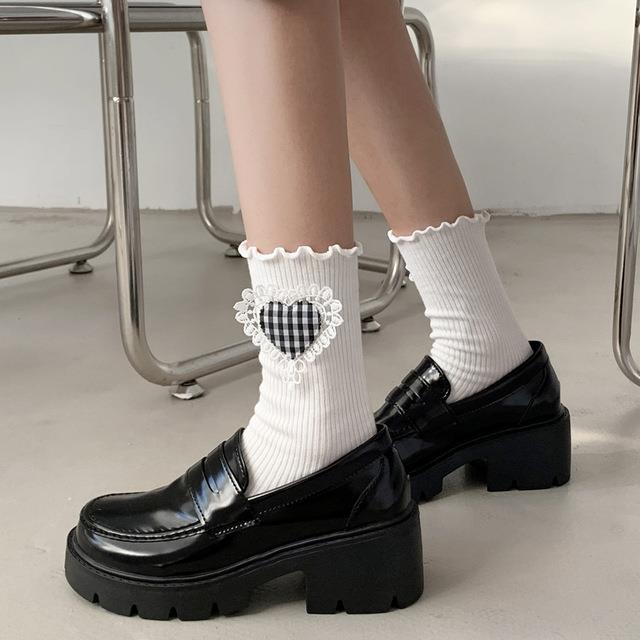 รองเท้าแพลตฟอร์มวิทยาลัยโลลิต้าโกธิค-รองเท้านักเรียนญี่ปุ่น-jk-อุปกรณ์เครื่องแบบแพลตฟอร์มวิทยาลัยโลลิต้า