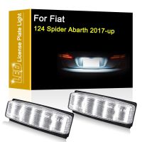 [Hot K] โคมไฟแผ่นตัวเลข LED 12V สำหรับ Fiat 124แมงมุม Abarth 2017 2018 2019 2020 2021ประกอบแสงป้ายทะเบียนรถสีขาว