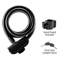 Bicycle Lock Bike Portable Anti-theft Ring Lock MTB Road Cycling Cable Lock Locks