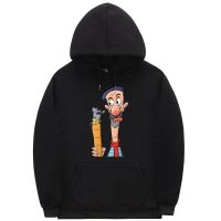 Frenchman with Mouse Baguette and Cheese Manga Graphic Hoodie Funny Men Casual Oversized Hoodies Anime Cartoon Sweatshirt Size XS-4XL