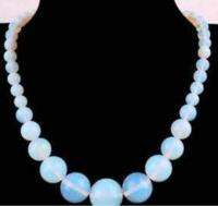 Wholesale Natural Opal Round Jewe Beads Necklace 17Inch
