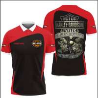 2023 xzx180305 3D Printed Harley-Davidson AN-HT Polo Shirt Ver 29