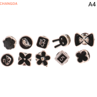 ?【Lowest price】CHANGDA 10pcs ฟรีเย็บมุกเข็มกลัดกระดุม Rhinestone ป้องกันการสัมผัสโดยไม่ได้ตั้งใจ