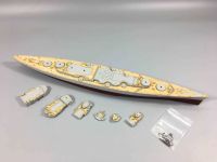 1/700 Scale Wooden Deck for Trumpeter 05711 Germany Bismarck Battleship 1941 Model Kits CY700004 Assemble Fishing Reels