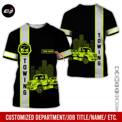 2023 Personalized Name And Color Love Tow Truck All Over Printed Clothes SU913