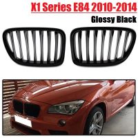 Front Hood Kidney Grille Sport Grill Replacement for -BMW E84 X1 4-Door 2010-2014 Glossy Black