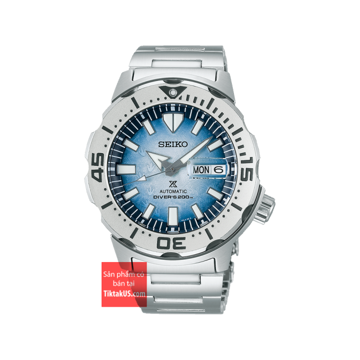 Đồng hồ nam Automatic Seiko Prospex “Save The Ocean Antarctica” Iced Monster  SRPG57K1 Limited Edition size 43mm dây thép không gỉ vỏ thép không gỉ chống  nước 200m trữ cót 40 tiếng |