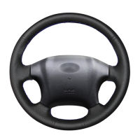 Hand-stitched Black PU Artificial Leather Car Steering Wheel Cover for Hyundai Tucson 2004 2005 2006 2007 2008 2009 2010