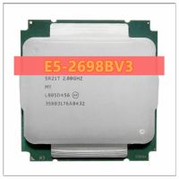 หน่วยประมวลผล V3 2698B E5 Xeon SR21T 2.0Ghz 16 Core 135W 40M เต้ารับแอลจีเอ2011-3 CPU E5 2698BV3 Gubeng