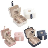 【CW】 PortableLeather Jewelry Organizer Display Earrings Rings Necklace StorageJewelleryfor WomenGifts