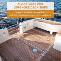 6MM Self Adhesive EVA Foam Teak Sheet Marine Boat Yacht Synthetic Decking Foam Floor Mat Flooring 240X45cm