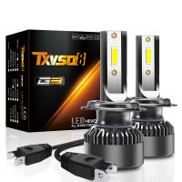 Txvso8 2ชิ้นหลอดไฟไฟหน้ารถมอเตอร์ไซค์แบบ Led H7 110W 10000lm รถกับแฟนๆไฟไดโอด6000K องศา Faros Led Para Auto