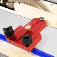 SanDslk Galaxy Tablesaw Jig แบบบางทนทานเครื่องมือไกด์นำตัดแผ่นกระดานหัดเขียนของเด็กอะลูมินัมอัลลอยบางตัดบางโต๊ะเลื่อยตัดบางๆคู่มือจิ๊กสำหรับงานไม้ไกด์