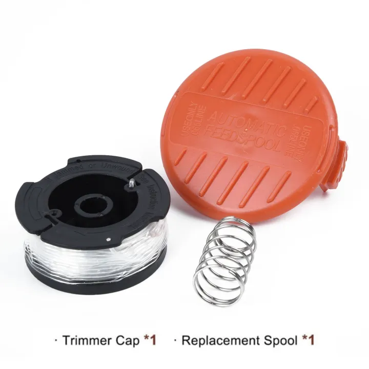 AF100 Strimmer Trimmer Spool Line With Spring Cap For Black&Decker