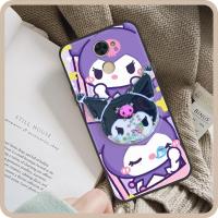 Waterproof Anti-dust Phone Case For Huawei Enjoy 7 Plus/Y7 Prime/Y7 2017 Cute glisten Cartoon cartoon foothold TPU