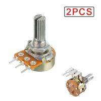 2PCS WH148 Linear Potentiometer 15mm Shaft With Nuts And Washers 3pin WH148 B1K B2K B5K B10K B20K B50K B100K B250K B500K B1M