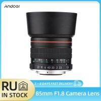 Andoer F1.8รูรับแสงขนาดใหญ่85มม. ช่วงกลางถึงระยะไกลเลนส์กล้องถ่ายรูปฟูลเฟรมโฟกัสแมนนวลการติดตั้ง EF เหมาะสำหรับ Canon กล้อง EOS