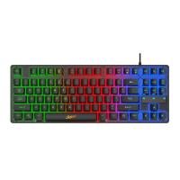 KB-10 USB Wired Gaming Keyboard Wired Gaming Mouse 87 Keycaps With RGB Backlight Keyboard Gamer Ergonomic Mause For PC Laptop