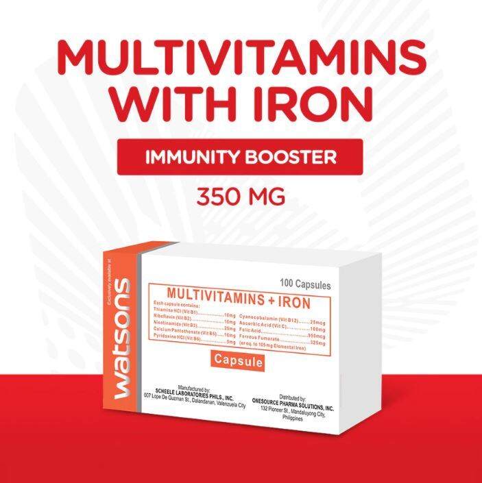 WATSONS Multivitamins with Iron Capsules Lazada PH