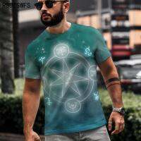 2021 Latest Design 3D T-shirt Gothic Style Printing Dream Magic Pattern Men fit T-shirt The other side of a Mens  clothing 5XL