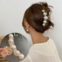 hot◎  AWATYR Hyperbole Pearls Hair Claw Size Styling Barrettes for Accessories